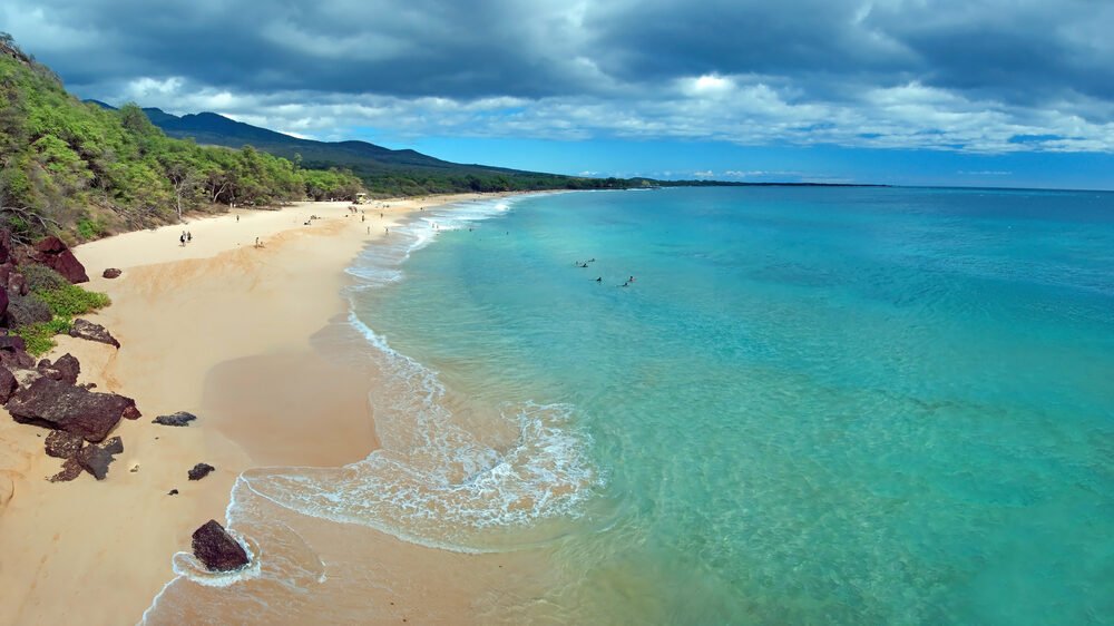 Big Beach on Maui Hawaii Island