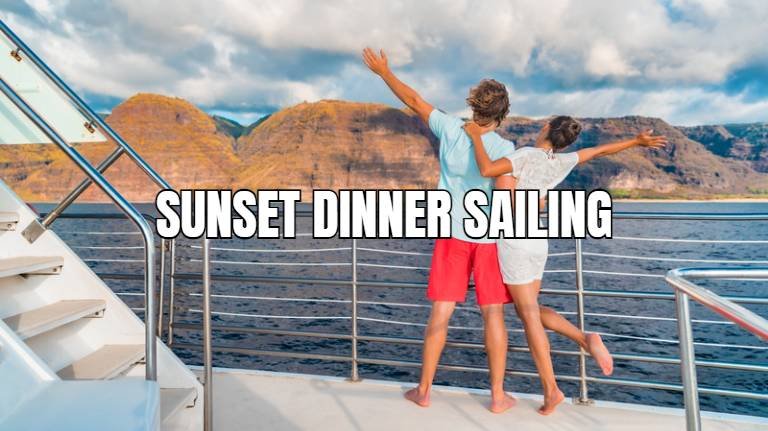 sunset dinner sailing